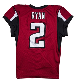 2012-13 Matt Ryan Game Used Atlanta Falcons Playoff Worn Jersey- Photomatched To 3 Games (Resolution Photomatching)
